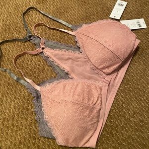 Pink and grey bralettes, Dip, Size S